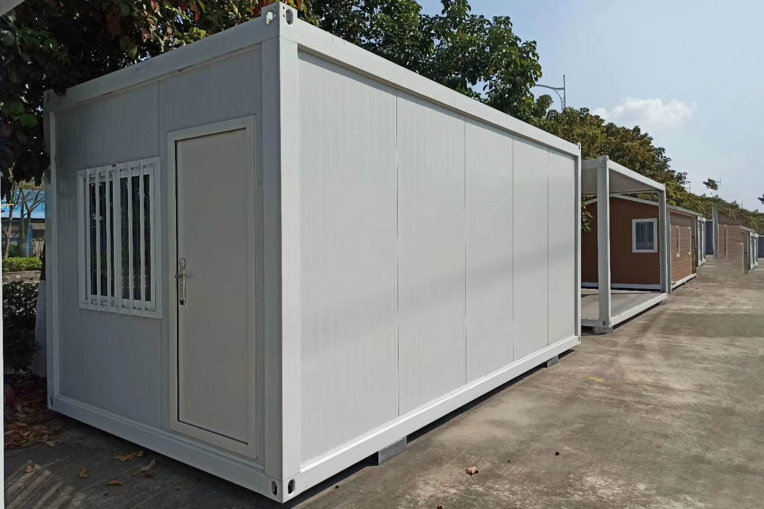 многофункциональный 20-футовый контейнерный дом с плоской упаковкой
